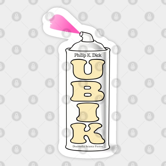 UBIK Poster in Black Mirror Bandersnatch Sticker by MarylinRam18